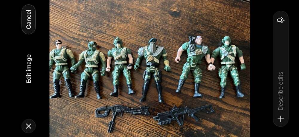 Chap Mei Military Soldier Action Figure Lot of 6 w/ Weapons 3.75” Army Figures P